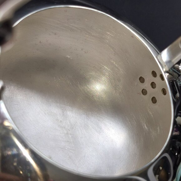 Vintage Silver-Plated Teapot Handle & Spout Monogrammed "M" Ball Footed DH1342 - Picture 6 of 7